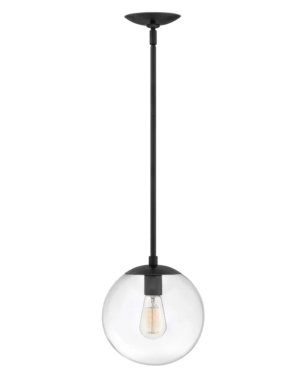 Warby Led Pendant In Black 1