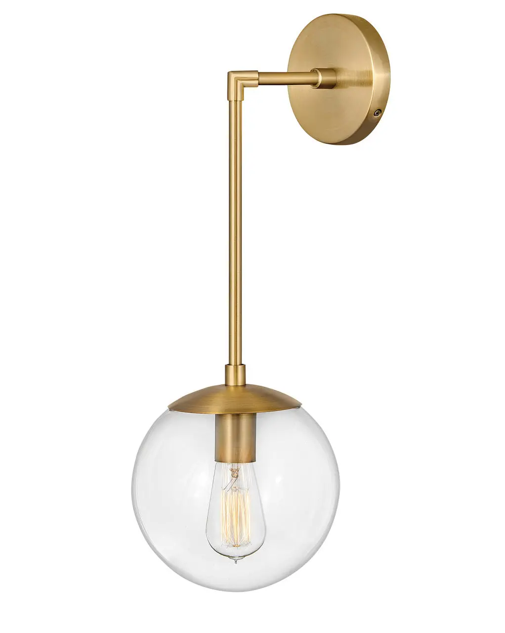 Warby Led Pendant In Heritage Brass 1