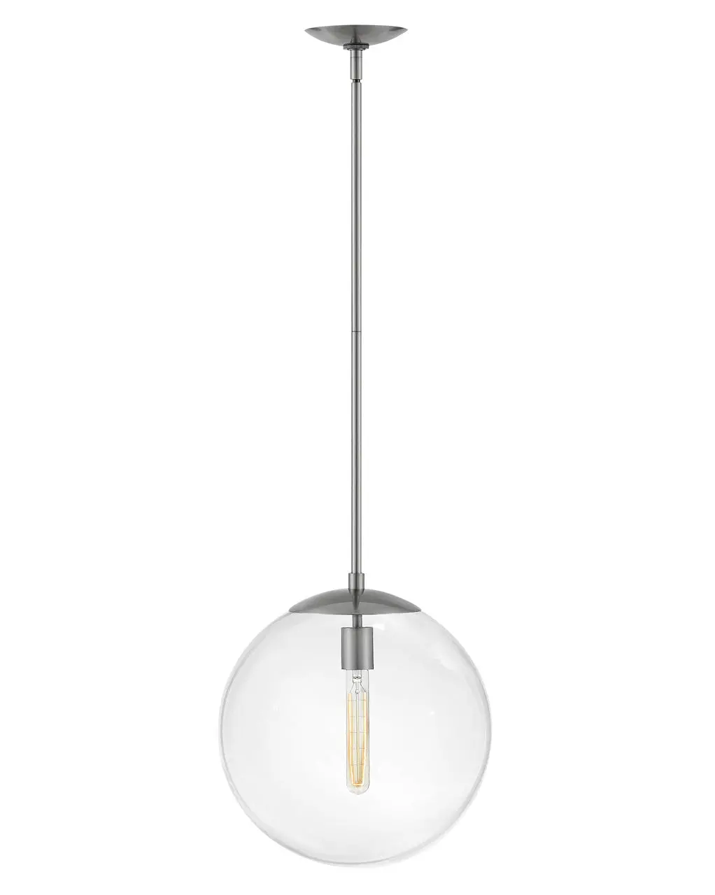 Warby Led Pendant In Polished Antique Nickel 1