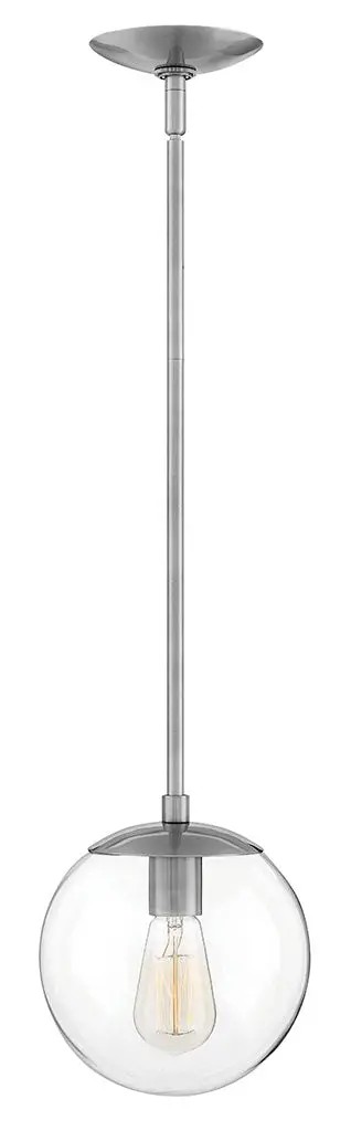 Warby Led Pendant In Polished Antique Nickel 1