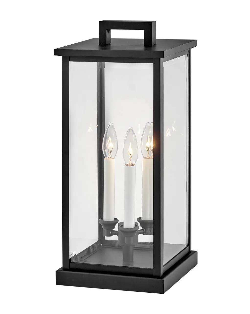 Weymouth Led Outdoor Pier Mount In Black 1