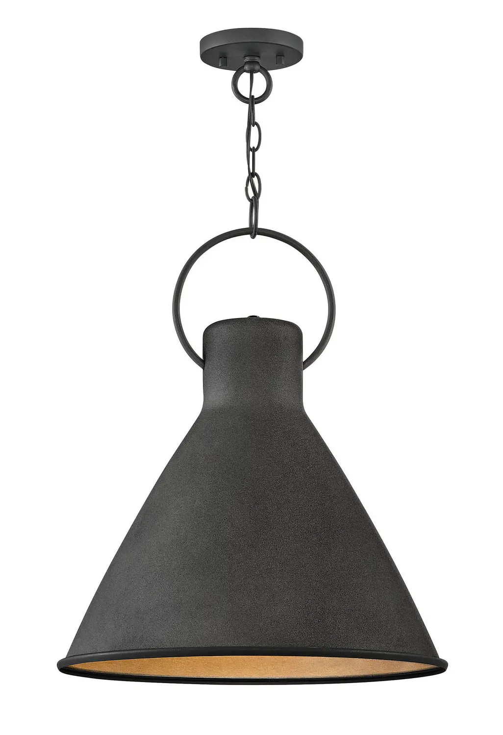 Winnie Led Pendant In Aged Zinc 1