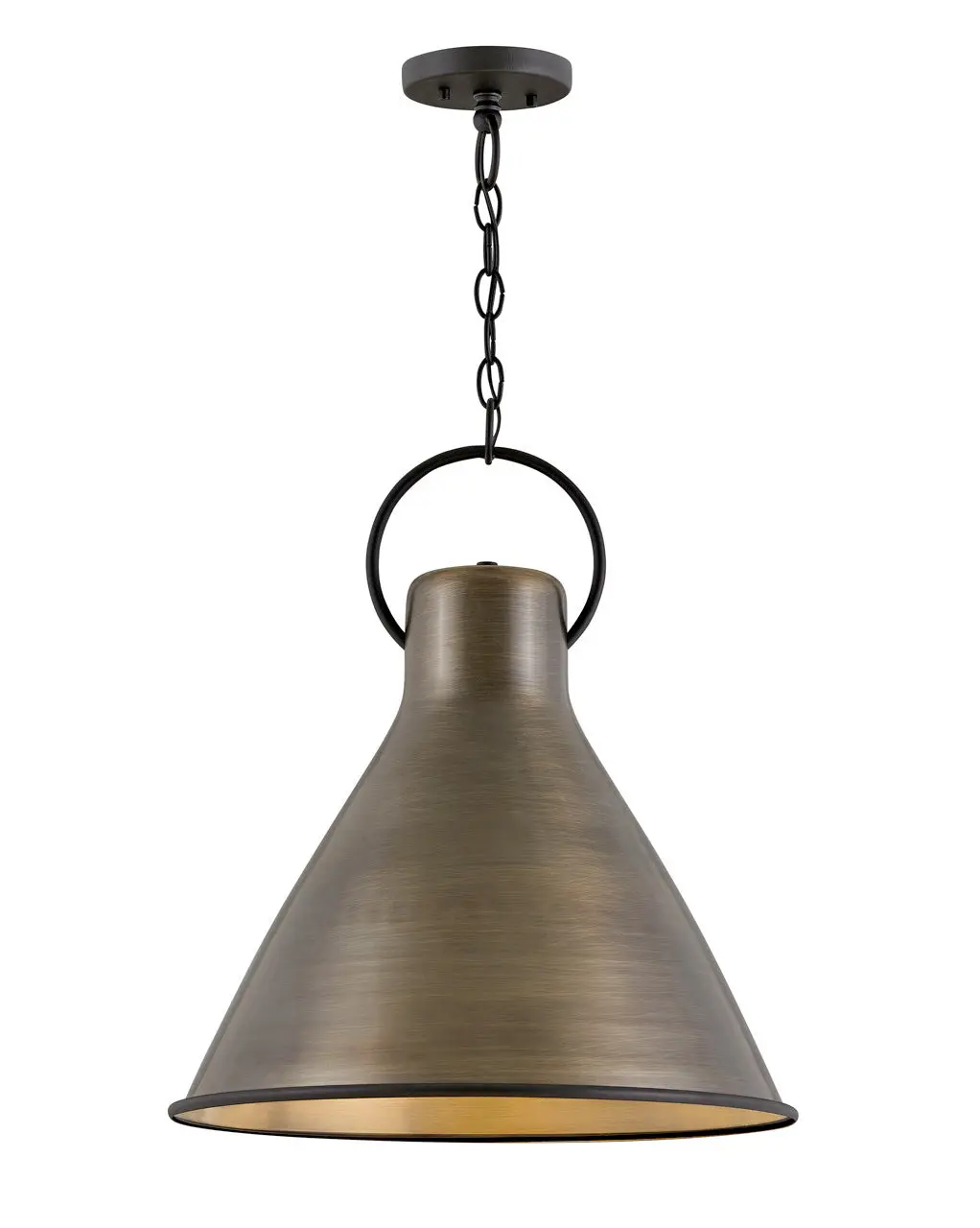 Winnie Led Pendant In Dark Antique Brass 1