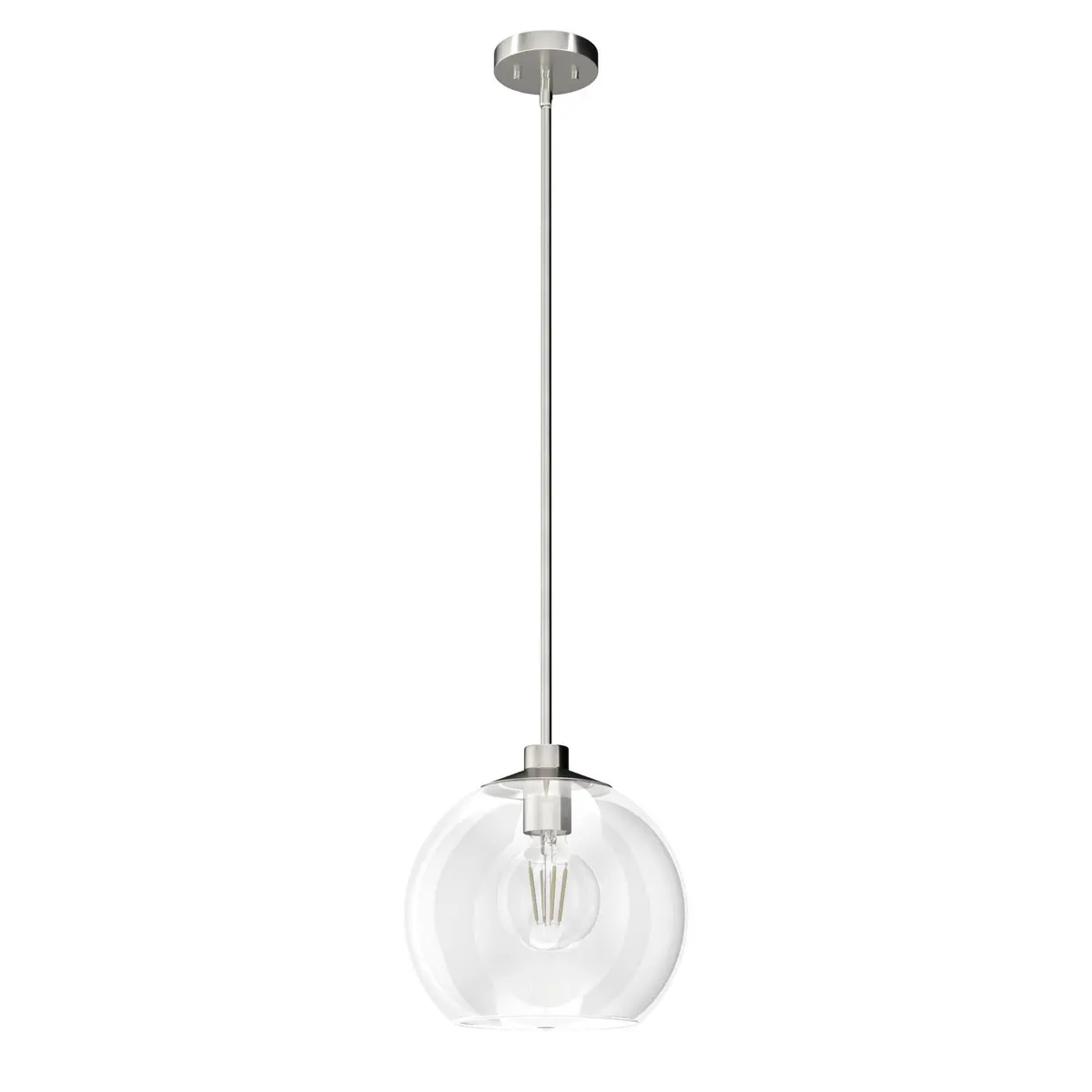Xidane One Light Pendant In Brushed Nickel 1