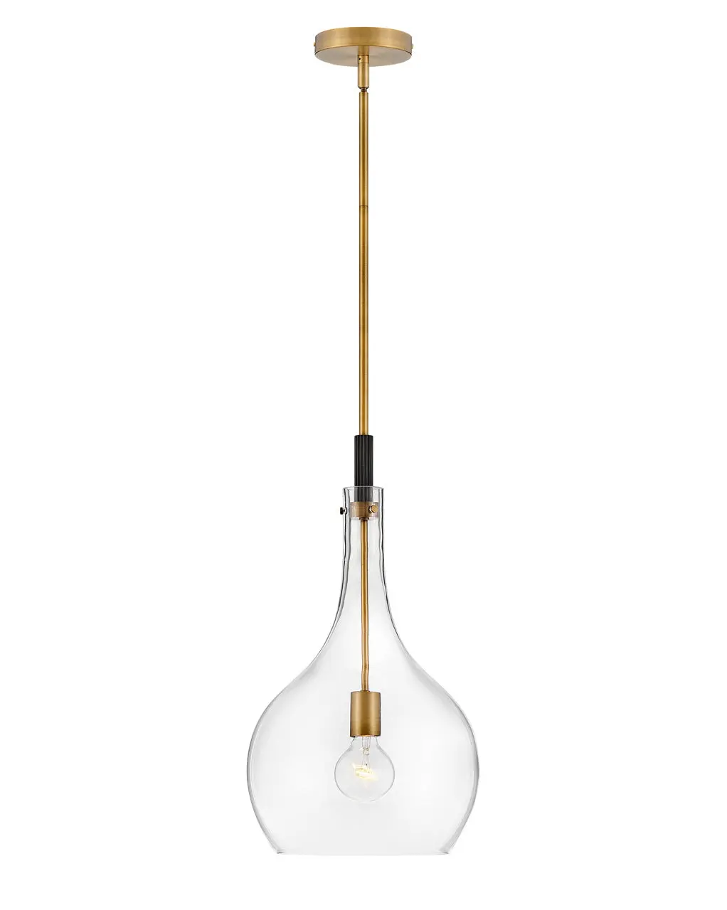 Ziggy Led Pendant In Heritage Brass 1