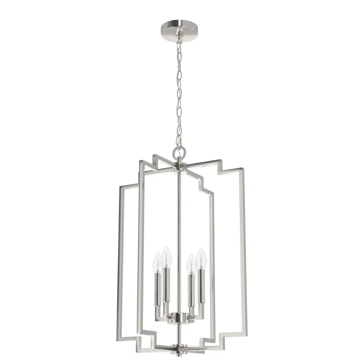 Zoanne Four Light Pendant In Brushed Nickel-Discontinued 1