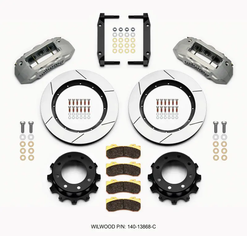 Wilwood Tx6R Rear Big Brake Kit – 15.5" Clear Anodized Rotors For 2005–2012 Ford F250/F350 4Wd 1
