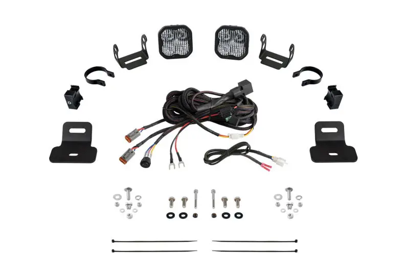 Diode Dynamics Ss3 Stage Series Ditch Light Kit For Can-Am Maverick X3 — Sport White Combo, Model Years 2017–2024 1