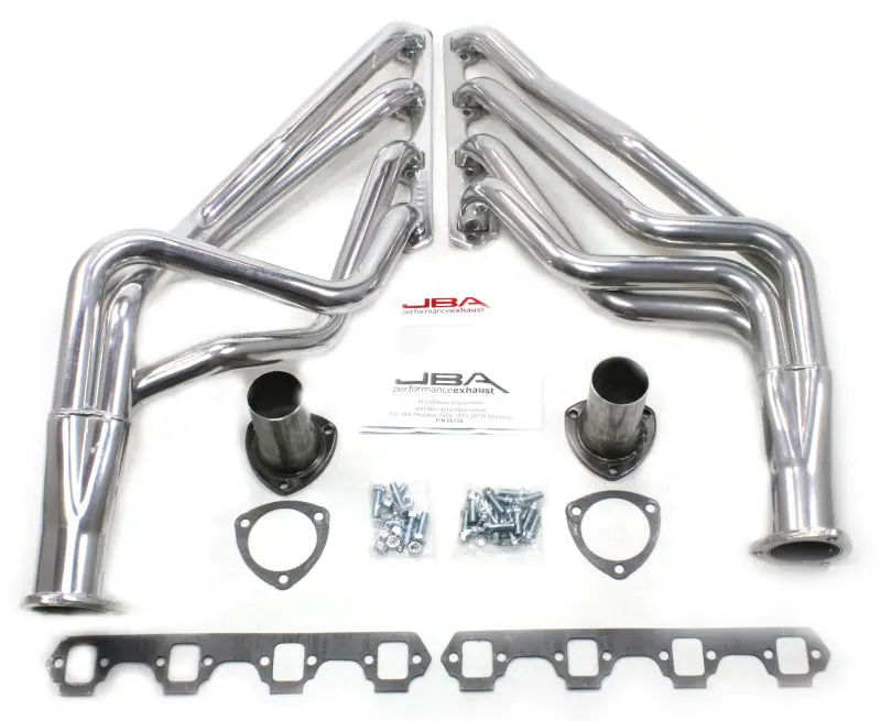 Jba Long-Tube Headers For Ford Small Block V8 — 1-5/8" Primary Tubes, Silver Ceramic Coating (1965–1973 Mustang / 1971–1973 Full-Size Fords) 1