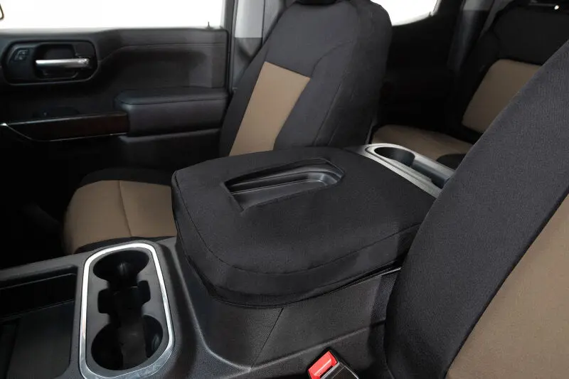 Covercraft Endura Precisionfit Front Row Seat Covers For 2018–2024 Mercedes Sprinter – Tan/Black 1