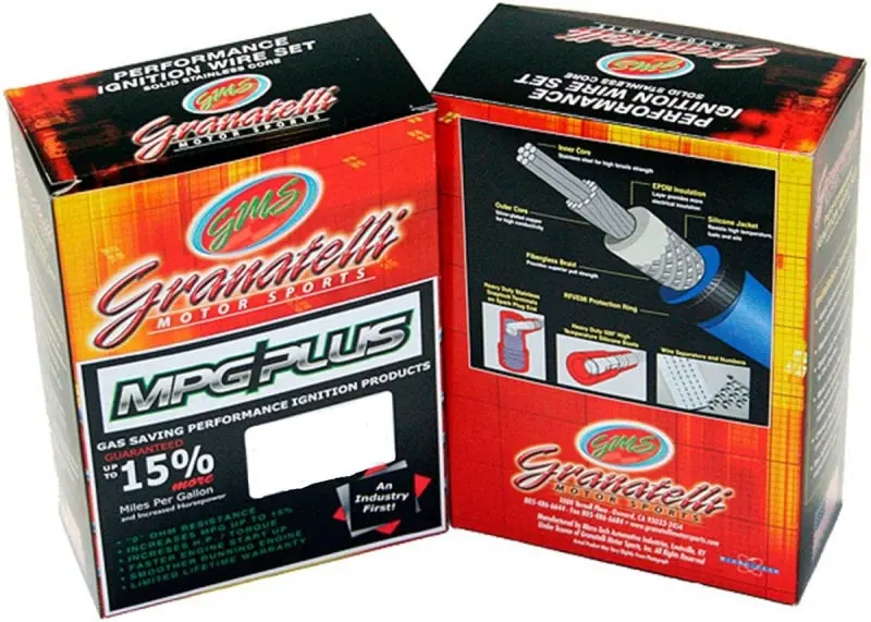 Granatelli Performance Ignition Wire Set – 2010–2014 Ford 6.2L V8, Blue High-Temp Jacket, Black Fire Sleeve, Pre-Installed Inserts 1