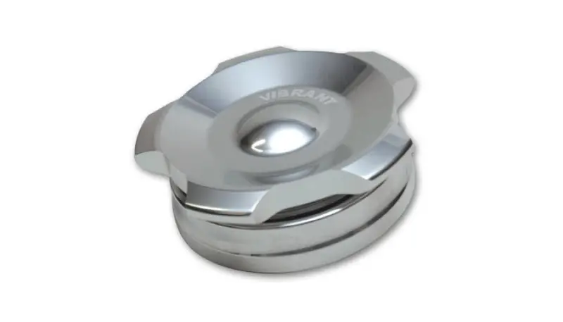 Polished Aluminum 2-Inch Od Weld Bung With Threaded Cap And O-Ring Seal 1