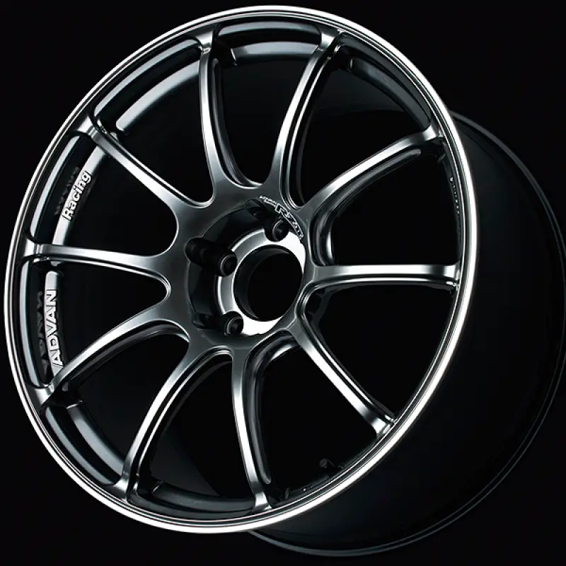 Advan Rzii Racing Wheel – 16X7.5", +40 Offset, 4X100 Pcd, 63Mm Bore, Hyper Black With Accent Ring 1