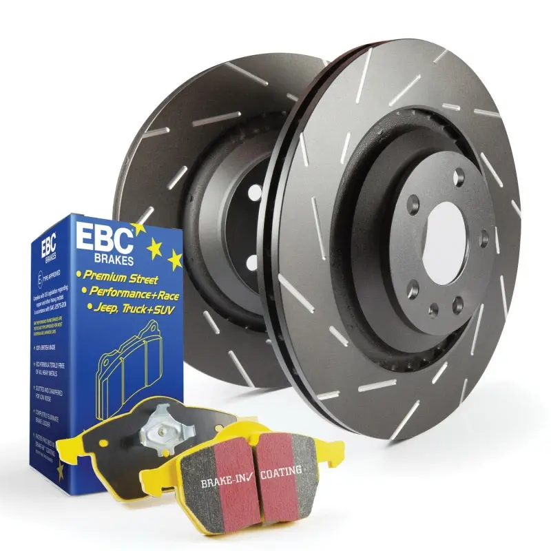 Ebc Yellowstuff High-Performance Brake Kit — S9 Series Pads + Usr Drilled & Slotted Rotors 1