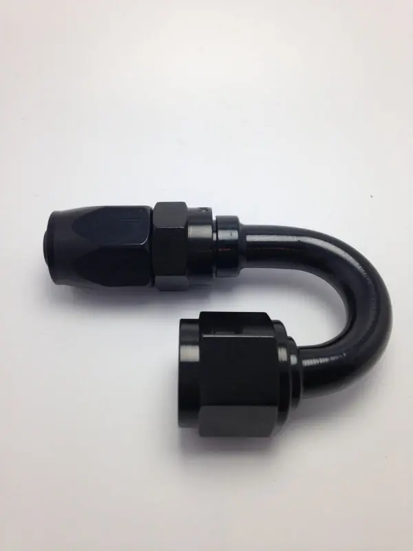 Fragola -6An 180° Pro-Flow Black Hose End Fitting 1