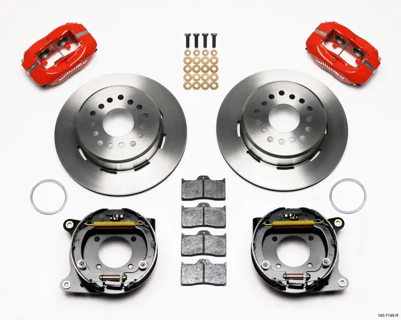 Wilwood Forged Dynalite P/S Park Brake Kit Red 93-97 Camaro/Firebird 1