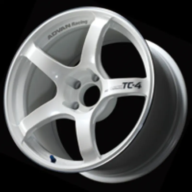 Advan Tc4 16X5.5 +45 4-100 Racing White Metallic & Ring Wheel 1