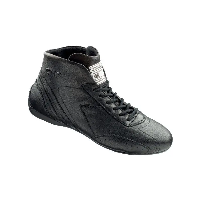 Omp Carrera Low Racing Boots – Fia 8856-2018 Certified, Black, Size 38 1