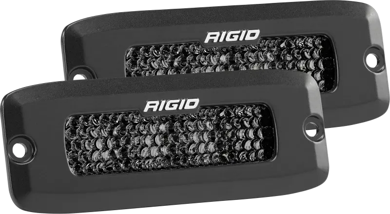 Rigid Industries Sr-Q Pro Midnight Edition Led Light Pair – Spot Beam With Diffused Optics 1