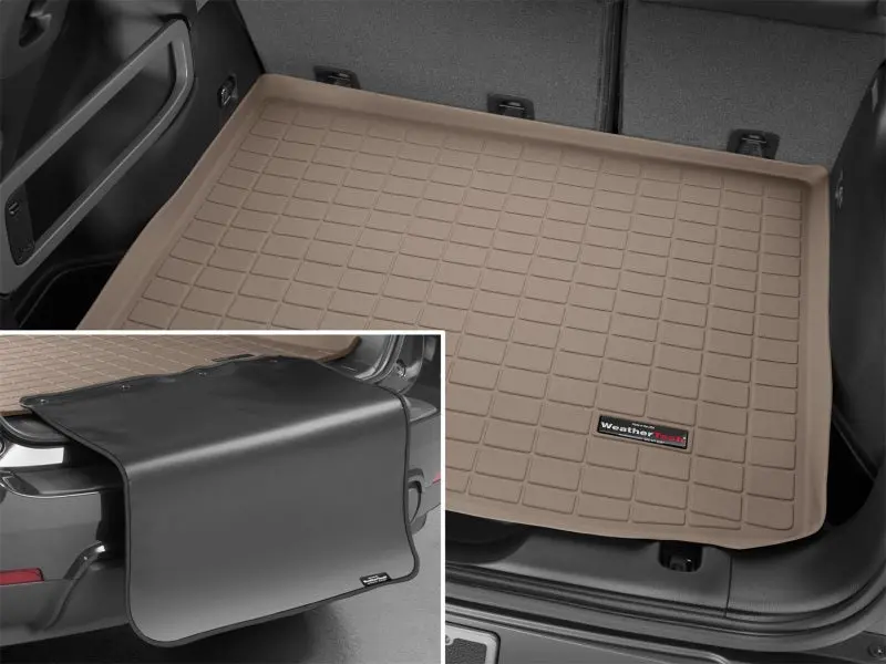 Weathertech 14+ Jeep Cherokee Cargo Liner W/ Bumper Protector - Tan 1