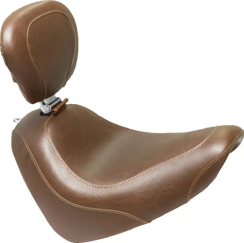 Mustang Harley-Davidson Softail Style Rear Passenger Seat – Diamond-Stitched Black For 2000–2015 Models 1
