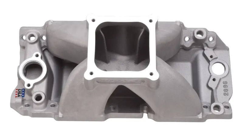 Edelbrock Super Victor Bbc Intake Manifold For Short-Deck Big Block Chevy — Compatible With Rectangular Port Cylinder Heads 1