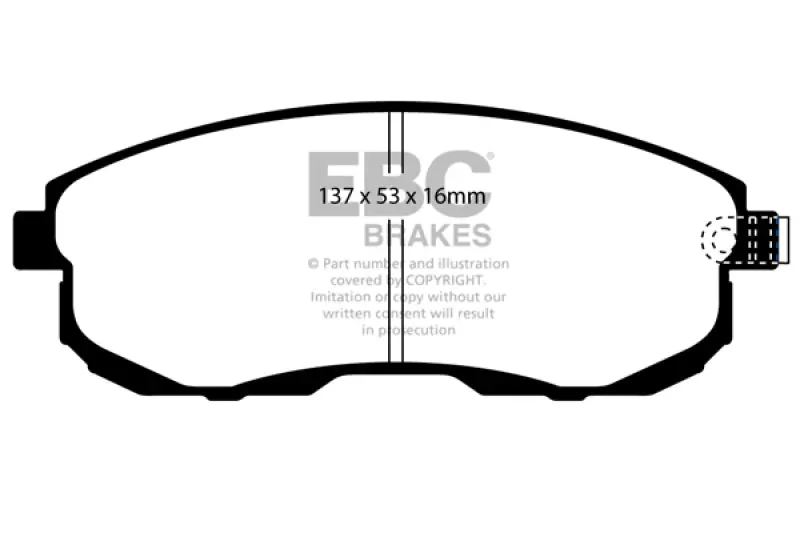 Ebc 02 Infiniti G35 3.5 W/O Dcs Bluestuff Front Brake Pads 1