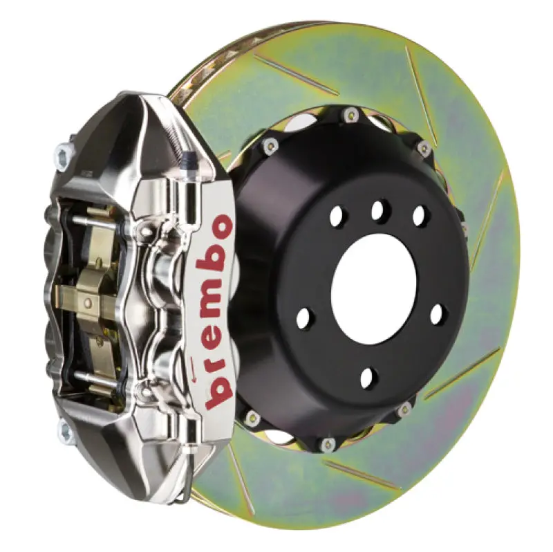 Brembo Rear Gtr Big Brake Kit For 2008–2015 Mitsubishi Lancer Evolution X – 4-Piston Billet Calipers, 345X28Mm Slotted Two-Piece Rotors 1