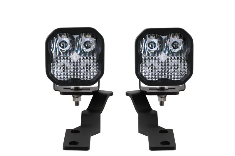 Diode Dynamics 16-21 Toyota Tacoma Sport Ss3 Led Ditch Light Kit - White Combo 1