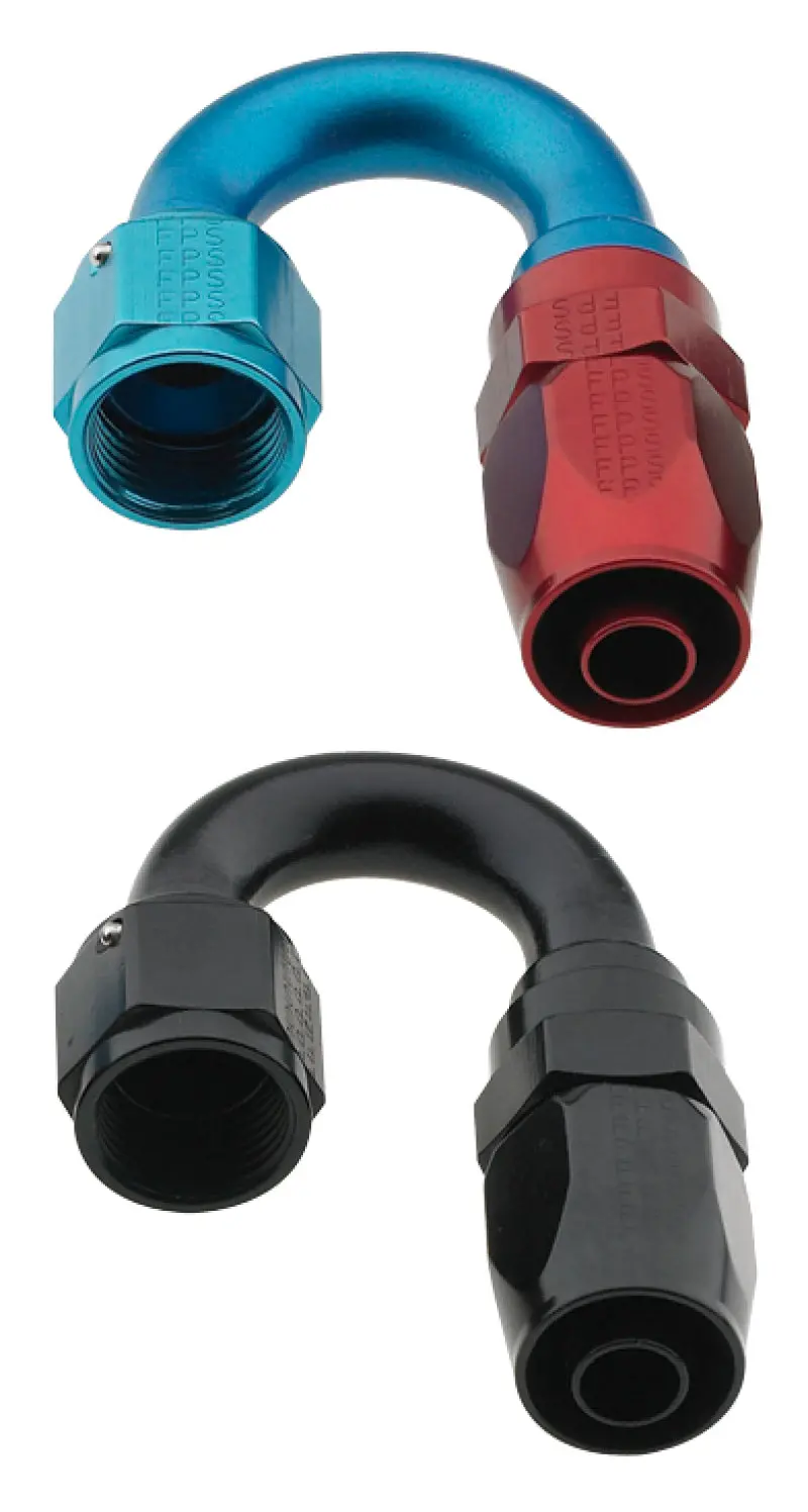 Fragola -6An 180° Pro-Flow Black Hose End Fitting 2