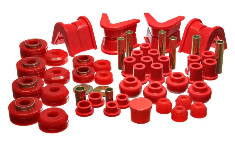 Energy Suspension 73-79 Ford F-150 Pickup 4Wd Red Hyper-Flex Master Bushing Set 1