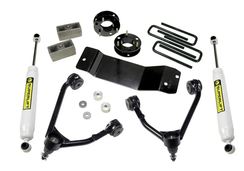 Superlift 3.5-Inch Lift Kit For 2007–2016 Chevrolet Silverado 1500 4Wd — Includes Cast Steel Control Arms & Rear Shocks 1
