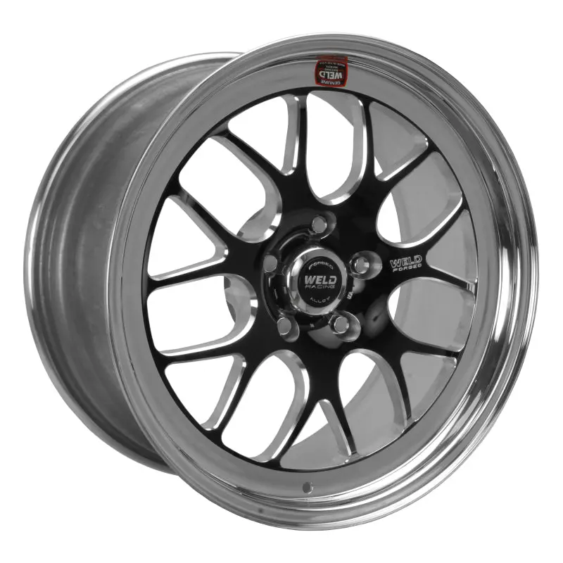 Weld S77 18X8 / 5X4.75 Bp / 4.1In. Bs Black Wheel (High Pad) - Non-Beadlock 1