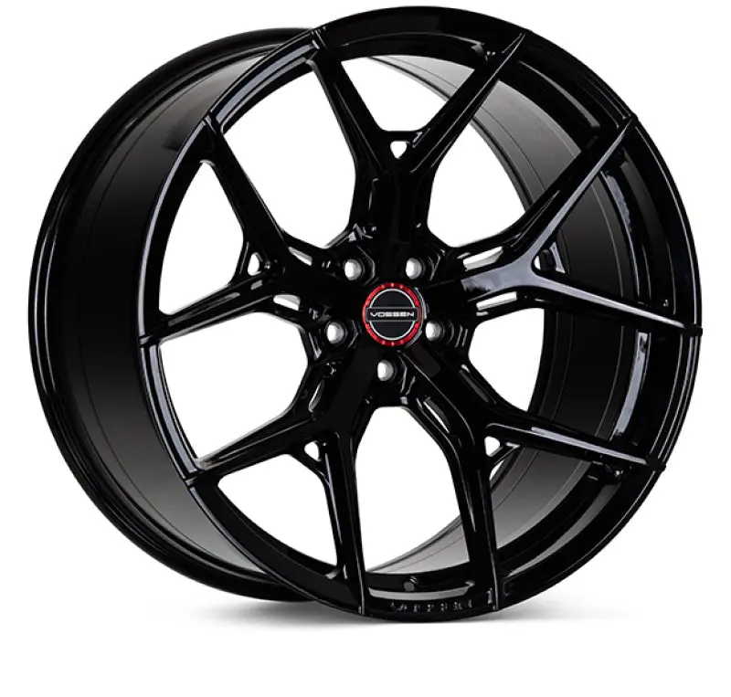 Vossen Hf-5 Gloss Black 24X10 Inch Wheel – 5X130 Bolt Pattern, Et15 Offset, Deep Dish Design 1