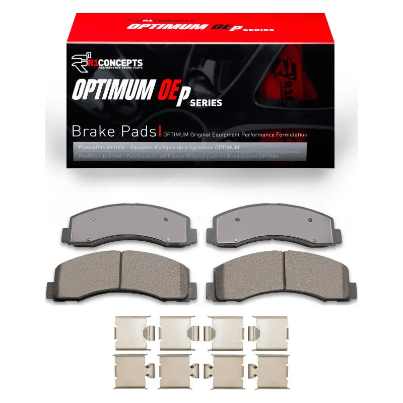 R1 Optimum Oe-Style Front Brake Pad & Hardware Kit For 2010–2021 Ford F-150 4Wd 1