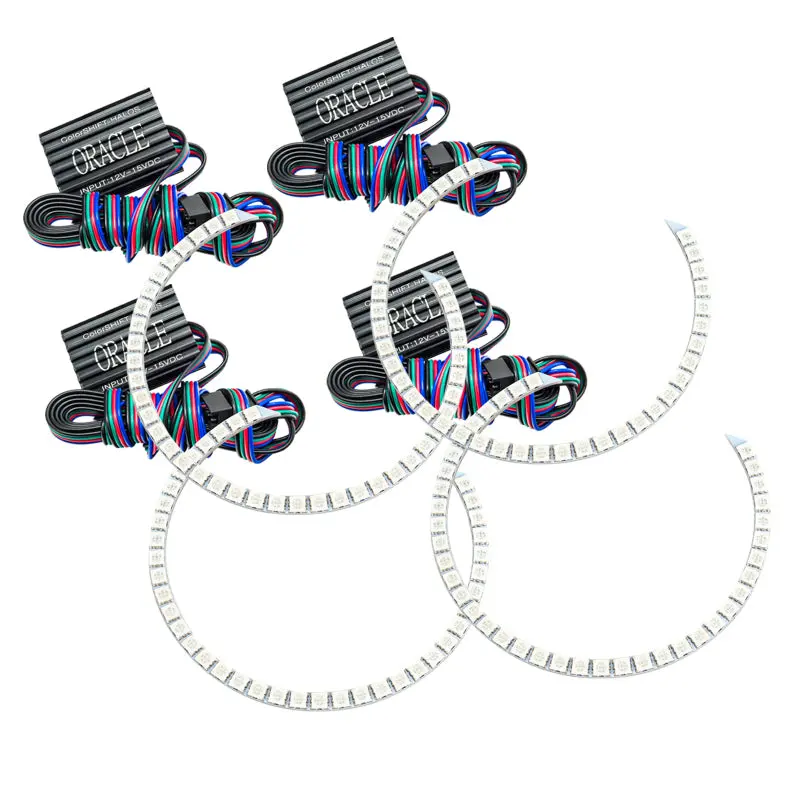 Oracle Colorshift Halo Ring Kit — Round Design For 2011–2016 Ford F-250/F-350, No Controller Included 1