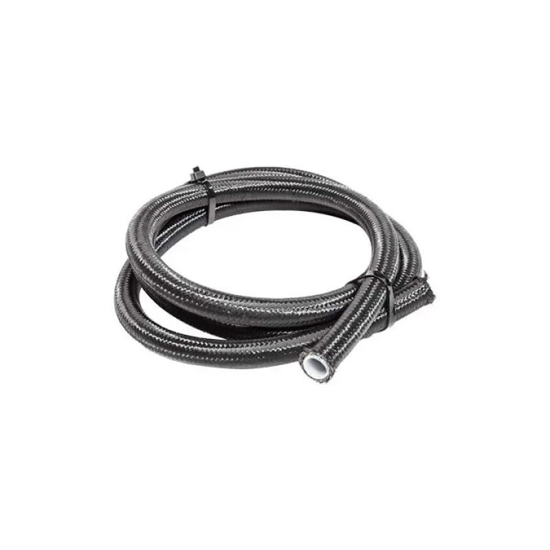 Snow Performance 6An Ptfe-Braided Stainless Steel Brake Or Fuel Hose — 5-Foot Black Length 1