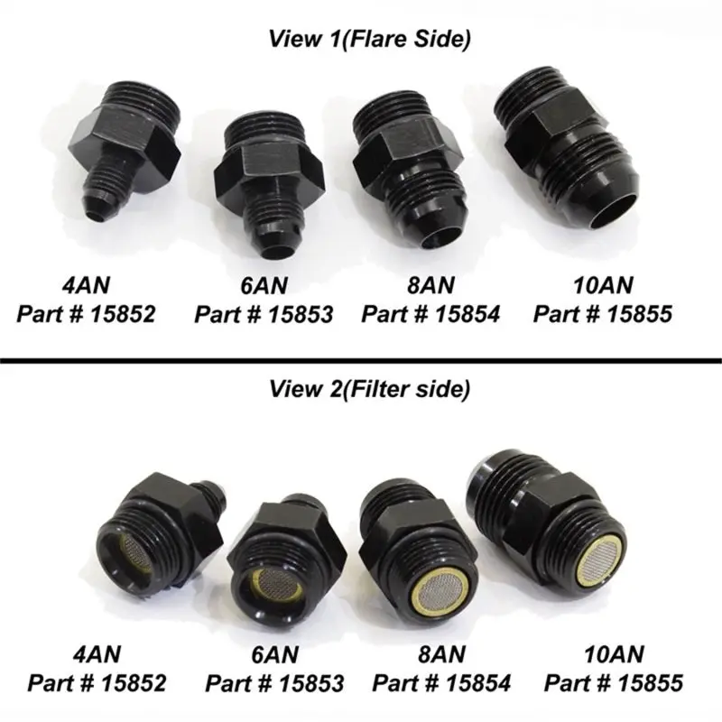 Nitrous Express 4An-To-8An Orbital Filter Fitting For Nx Lightning 375 Systems 1