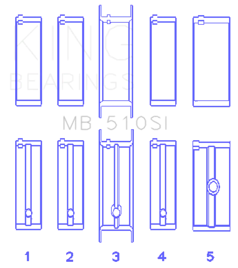 King Chrysler 360 V8 Main Bearing Kit 1