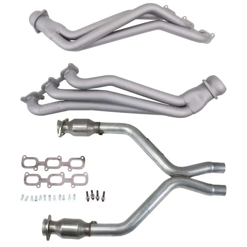 Bbk Long-Tube Header System With Catted X-Pipe For 2011–2014 Ford Mustang V6 — Titanium Ceramic Coated 1