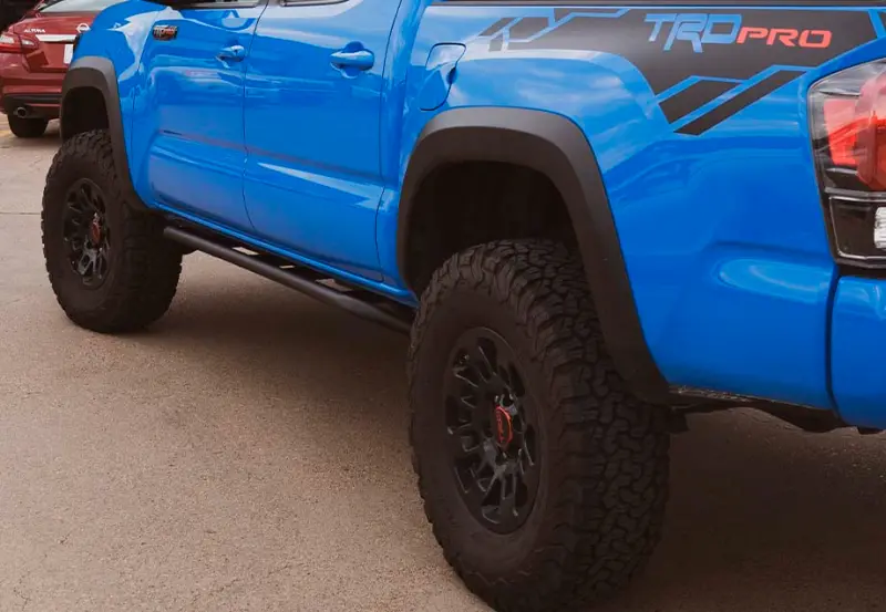 Cali Raised Trail Edition Rock Sliders For 2005–2023 Toyota Tacoma – Access Cab, No Kick-Out Design 1