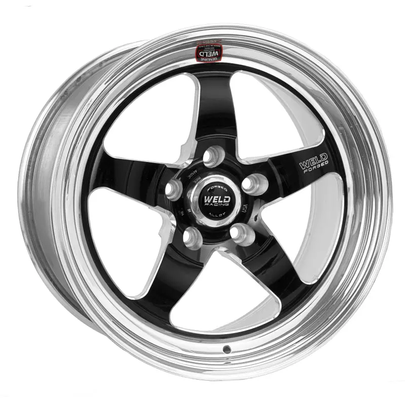 Weld S71 Black Racing Wheel – 18X5", 5X4.75", 2.7" Backspace, Medium Pad, Non-Beadlock 1