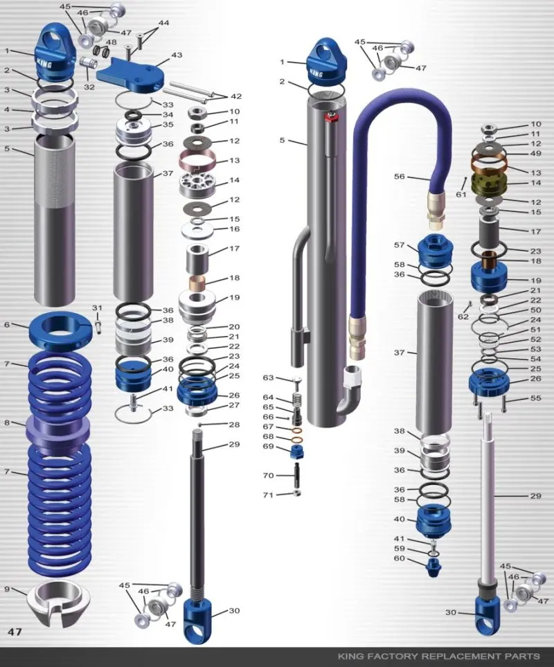 King Shocks Smooth Res Cylinder 2.5 Pr 12.75In Long 2.5In Od Snap Ring Groove Both Ends 2