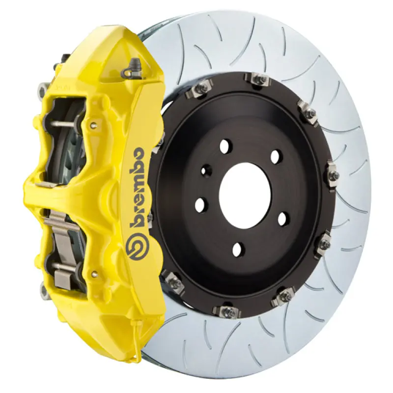 Brembo 08-15 Land Cruiser/Lx570 Front Gt Bbk 6 Piston Cast 405X34 2Pc Rotor Slotted Type3- Yellow 1
