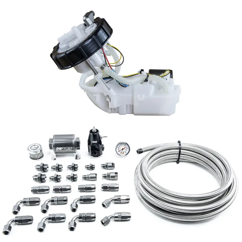 Deatschwerks Dw400 Fuel Pump Module & Return Kit With Cpe Lines For Honda Civic (2001–2005) And Acura Rsx (2002–2006) 1