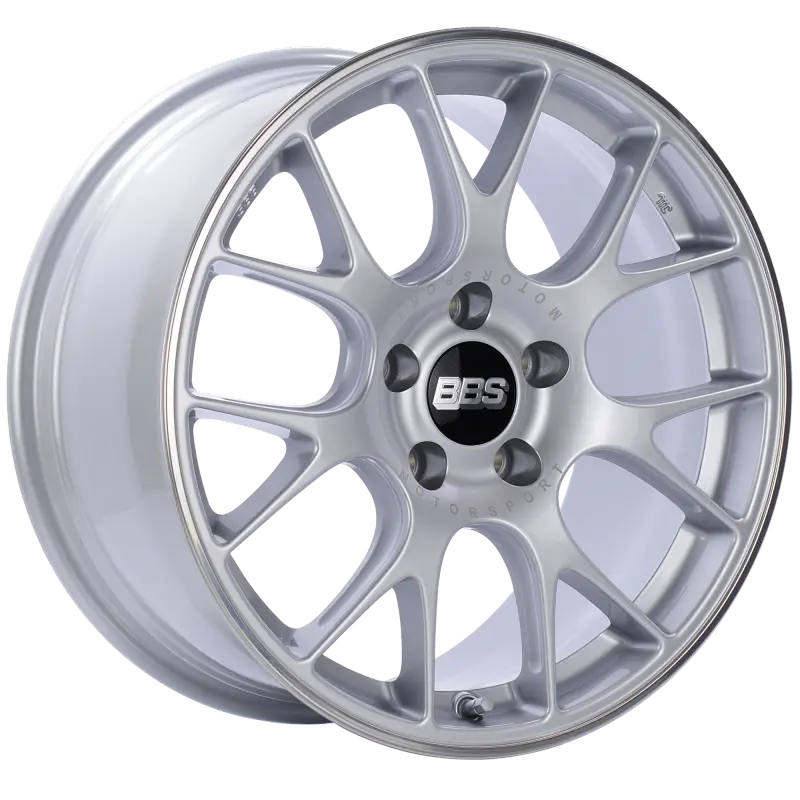 Bbs Ch-R 18X8 Et40 Brilliant Silver Alloy Wheel – 5X120 Bolt Pattern, Rim Protector 1