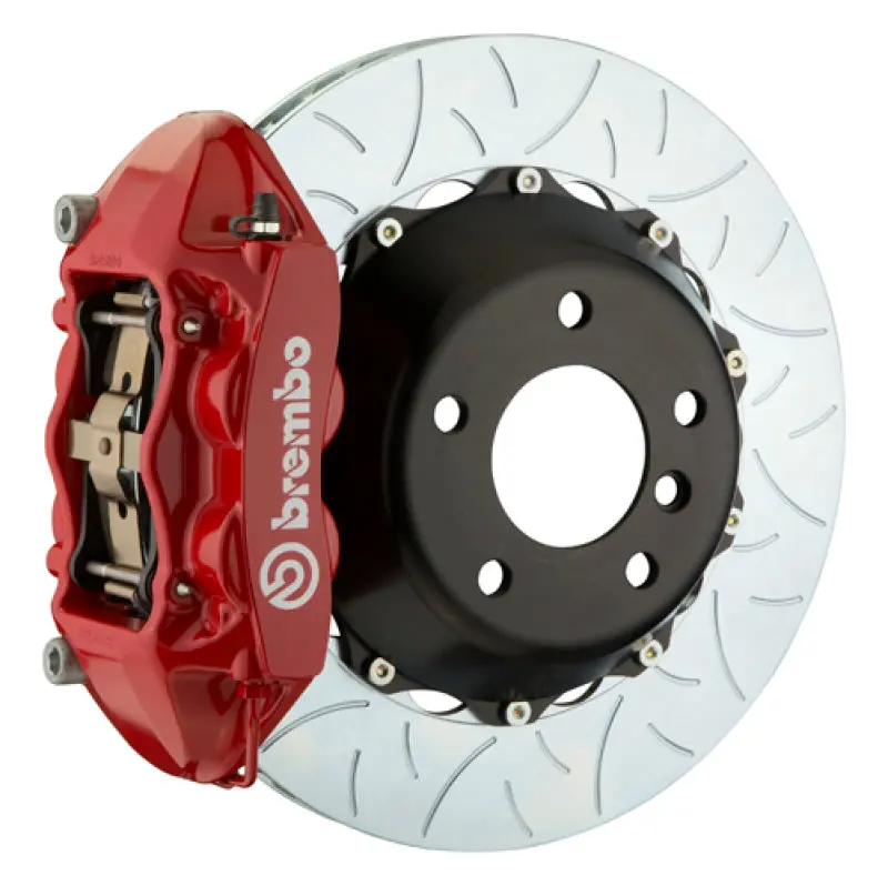 Brembo Gt Rear Brake Kit For 2017 Ford F-150 Raptor — 4-Piston Calipers, 380X28Mm Slotted 2-Piece Rotors 1
