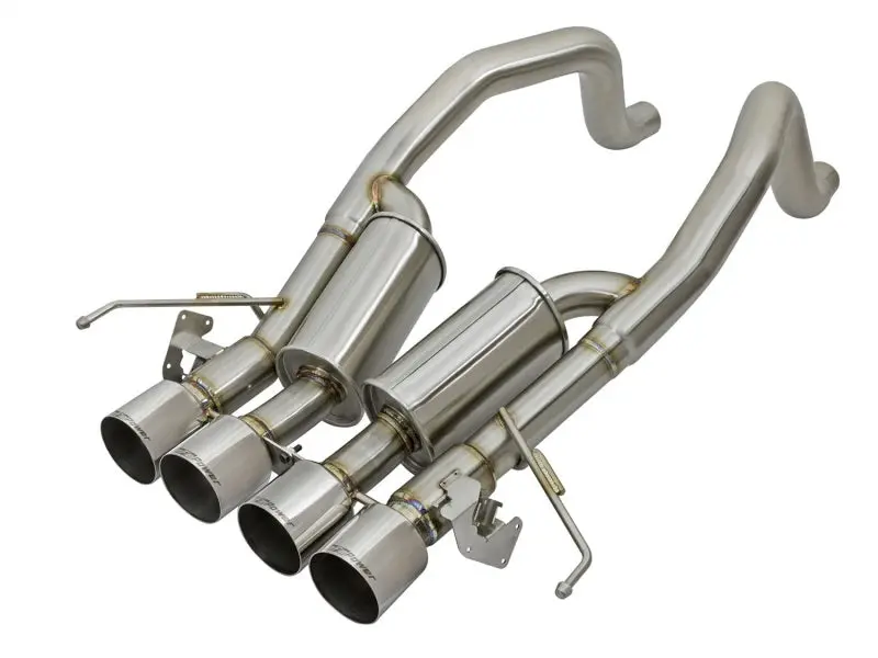 Afe Machforce Xp Axle-Back Exhaust System – 3" To 2.5", 304 Stainless Steel, Polished Tips, 2015–2017 Chevy Corvette Z06 1