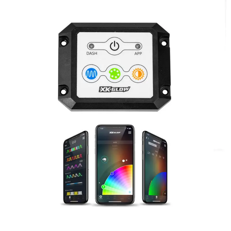 Xkchrome Xk Glow Dash-Mount Controller — Dual-Mode Surface Installation For Interior Led Lighting 1