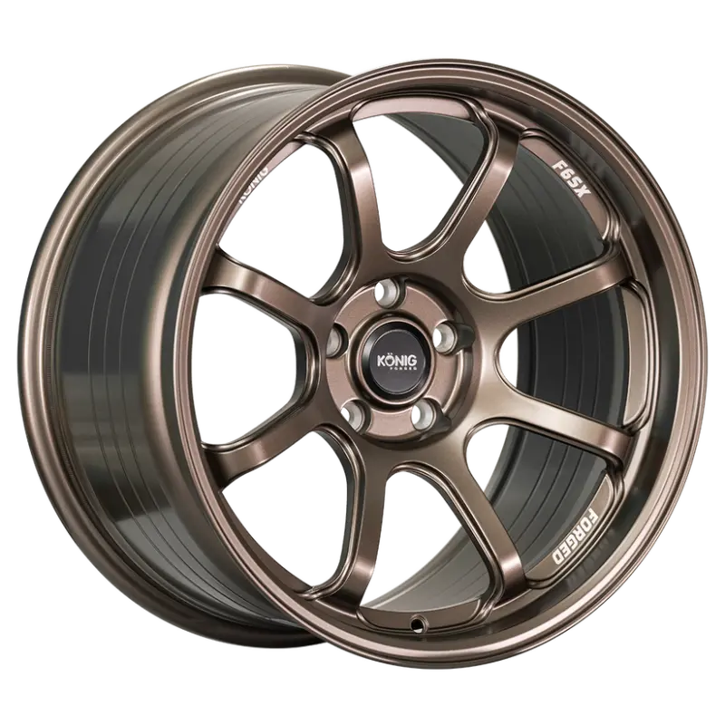 Konig Forged F6Sx 17X10 5X114.3 Et45 Race Bronze Wheel (Knurled Bead) 1